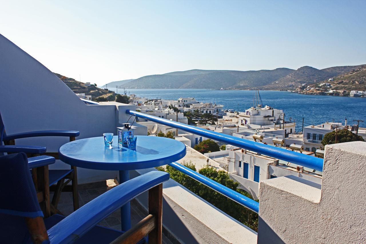 Pension The Big Blue Katápola Exterior foto
