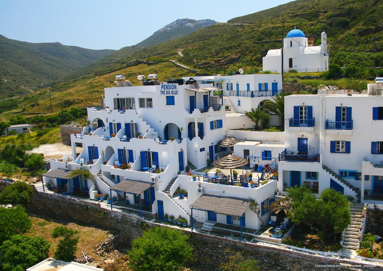 Pension The Big Blue Katápola Exterior foto