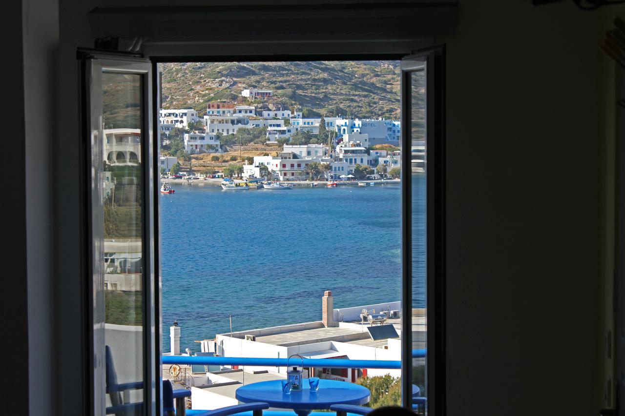 Pension The Big Blue Katápola Exterior foto